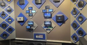 a car audio display