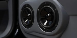 two car audio speakers