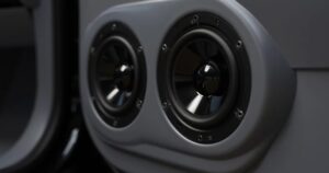 two car audio speakers