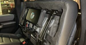 A car audio amplifier instillation in progress